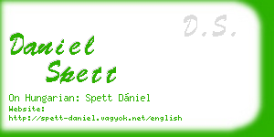 daniel spett business card